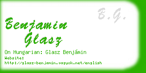 benjamin glasz business card
